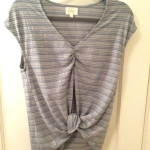 NWOT Anthropologie Deletta Tie-Front Tank - M